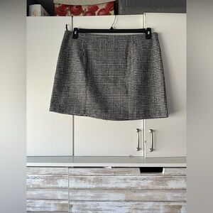 🖤 NWT Plaid Mini Skirt XXL Black White Lined Classic Preppy
